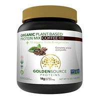 GoldenSource Proteins Organic Plant-Based Protein, Coffee, 1 Pound