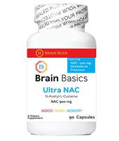 Brain Basics Ultra NAC | Glutathione Precursor, Optimize Neurological and Liver Health, Immune Support, and Supports Heavy Metal Detox | 900mg N-Acetyl-L-Cysteine | 90 Servings