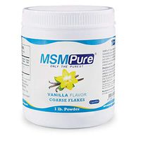 Kala Health MSMPure Vanilla Flavored, Coarse Powder Flakes, Organic Sulfur Crystals, 99.9% Pure Distilled MSM Supplement, Made in The USA, 1 lb