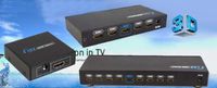 HDMI 4 Port 1x4 Power Splitter Amplifier 3D 1080P Video