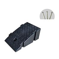 Slope Ramps Ramp, Plastic Non-Slip Wheelchair Triangle Pad, Easy to Carry Household Motorcycle Trolley Multi-Function Curb Ramp Pad (Size: 100 25 7cm) (Color : Black, Size : 254519CM)