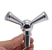 XZYP Arabian Hookah Accessories Pipe Conversion Head Single Tube Change Double Hookah Pipe Converter Distributor,Silver