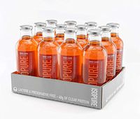 Isopure 40g Protein, Zero Carb Ready-To-Drink- Mango Peach, 20 Ounce (Pack of 12)