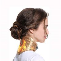 MEETKE Heating Neck Brace with Adjustable Temperature and USB Cord, Heated Neck Wrap for Graphene Far-Infrared Physical Neck Therapy