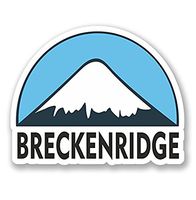 Breckenridge USA Ski Snowboard Vinyl Sticker Decal - Sticker Graphic - Auto, Wall, Laptop, Cell, Truck Sticker for Windows, Cars, Trucks