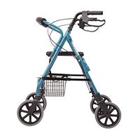 Wheelchair Medical Equipment Hand-Pushing Walker, Lightweight Folding Aluminum Four-Wheel Walker, Suitable for: Elderly Shopping Cart, Grocery Shopping Walker Assist Devices