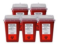 1 Quart Size (Pack of 10) | Sharps Disposal Container | OakRidge Products