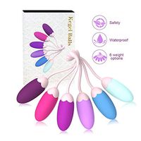 Seamless Waterproof Design Massager Ball with 10 Powerful Silent Vibration Mode,Wireless Remote Control,USB Rechargeable,Perfect Match Kegel Ball for Treating Muscle Pain (Rainbow)