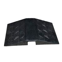 ZnMig Solid Rubber Threshold Ramp Durable Portable Sill Uphill Pad Rubber Step Road Along Slope Car Slope Bridge Ramp (Color : Black, Size : 70x40x8cm)