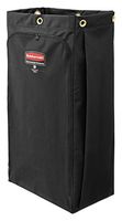 Rubbermaid Commercial Executive Series High Capacity Cleaning Cart Bag, 30 Gallon, Black, 1966888