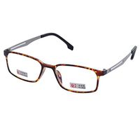 De Ding High Quality TR90 Frame Stainless Steel Temple Reading Glasses (Tortoise, 1.5)