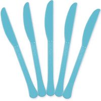 Extra Heavy Weight Plastic Knives | 20ct (Caribbean Blue)