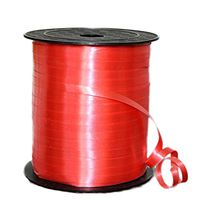 Da.Wa Decorative Balloon Strap Curling Crimped Ribbon Roll Gift Wrapping Ribbon String Craft Ribbon for Sewing Crafts (Red)