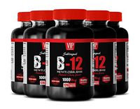 Boost Mood Supplement - B-12 METHYLCOBALAMIN - Natural Cherry Flavor - 1000 MCG - Vitamin b12 Tablets - 5B (600 Tablets)