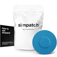 SIMPATCH Universal Adhesive Patch, No Hole (25-Pack) (Blue)