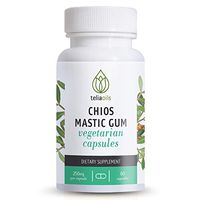 Teliaoils Mastic Gum Capsules - 100% Natural Gut Health Supplement- Potent Greek Mastiha Resin from Chios - Super Effective Aid for Digestive Relief- Organic Gastrointestinal Health Remedy - 60 Caps