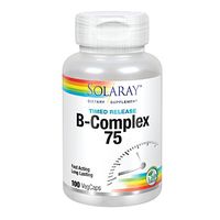 Solaray B Complex Two Stage Time Released Supplement, 75mg, 100 Count
