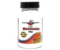 Melatonin 5mg Super * 90 Caps 100% Natural - by EarhNaturalSupplements