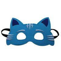Mardi Gras Party Masquerade Mask,Child mask Goggles cat Kid mask Role Playing Azure cat Prom Masks