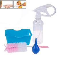 LINKALO Adults Kids Ear Irrigation Cleaning Kit Premium Quality Ear Wax Removal Kit with Ear Washing Syringe Squeeze Bulb Ear Care New