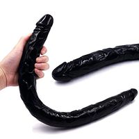 Super Soft TPE Double Sided Ended Headed Penetration for Lèsbǐans Full of Layering Toys 21.56 Inches Realistic Model