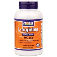 Now Foods L-Arginine 500 mg - 100 Caps 6 Pack