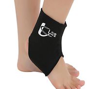 PANDA SUPERSTORE 1 Pcs Breathable Ankle Foot Brace Support Pad Free Size BLACK
