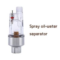 Zerone Mini Air Filter Water Trap,Airbrush Air Filter Separator Moisture Water Trap 1/8'' Fittings Hose Paint Spray Gun