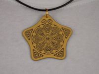 EMF Personal Boundary Aura Biofield Protection Antenna for Anxiety Reduction & Stress Relief Holistic Alternative - Powerforms Serenity Star Shield 2” Dia