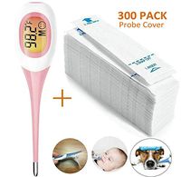 300PACK Digital Thermometer Probe Covers Universal Oral Thermometer Covers Disposable Digital Thermometer Probe Covers Come with 1PACK Electric Oral Rectal Thermometer