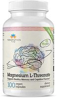 Magnesium L Threonate (Magtein) - The Best Non-GMO Highly Absorptive Pure Magnesium Supplement - 2000 mg - 100 Vegan Capsules - A Vitamin for Cognition & Sleep - Pills are Without Laxative Properties