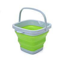 AODEW Portable Fishing Water Pail Plastic Bucket Foldable Round Tub Collapsible Space Saving Outdoor Waterpot