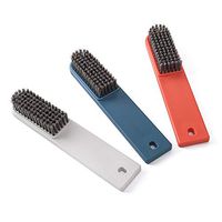 QELEG 3 Pack Plastic Handle Clothes Cleaner Shoes Scrubbing Cleaning Brush,Random Color