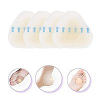 RMISODO 4 Pieces Adhesive Hydrocolloid Gel Blister Plaster Anti-Wearing Heel Sticker Pedicure Patch for Women Man Foot Care