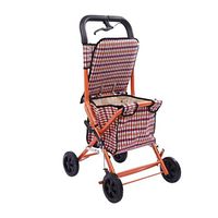Walkers for Seniors with Seat 4 Wheels Walking Rollator, Folding Mobility Walking Aid, Height Adjustable Seat Elderly Walker, Aluminum Rolling Walkers