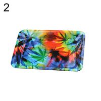 WillowswayW 180x125mm Starry Leaves Cigarette Tobacco Rolling Tray Holder Smoking Accessory