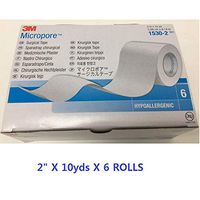 Micropore Paper Tape 1530-0, 1530-1, 1530-2/0.5", 1", 2" (White Color) (6)