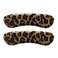 4 Pairs Leopard Heel Cushions Padded Heel Liners Heel Grips Care