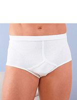 Mens Y Front Incontinence Underwear Pants White Medium (36/38)