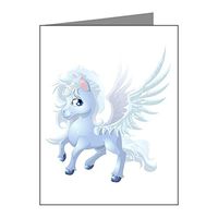 Note Cards (10 Pack) Cartoon White Winged Pegasus