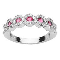 Meolin Women's Green Crystal Ring Engagement Wedding Bright Rings,Zinc Alloy,Size7