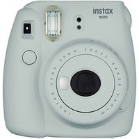 Fujifilm instax Mini 9 Instant Film Camera (Smokey White) #16550629 + Groovy Camera Case for instax Mini 9 (Smoky White) + Fujifilm instax Mini Instant Film + Fibercloth Bundle