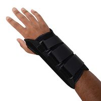 Sammons Preston Canvas Wrist Splint, Left, Large, Orthopedic Support Brace for Tendonitis, Inflammation, Carpal Tunnel, Injuries & Pain, Full Finger Function, Comfortable Compression & Immobilization