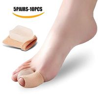 HAIHF Large Toe Separator Hallux Valgus Concealer Bone Thumb Iron Plate Foot Massage Bunions Corrector, Care Tools Pain Relief,Bunion Relief & Cushions(5 Pairs)