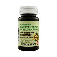 American Health Papaya Enzyme Chlorophyll, 100 ct