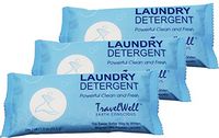 TRAVELWELL Individually Wrapped Travel Size Powder Laundry Detergent,1.5 Ounce per Bag,200 Bags per Case Hotel Toiletries Amenities Disposable Laundry Stain Remover Soap Powder
