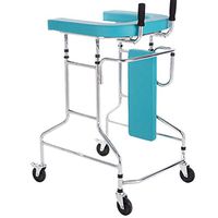 Aids Equipment Walker Assisted Walking Support Wheeled Elderly Assisted Walking Device Home Multifunctional Hemiplegic Disabled Lower Limb Training Walker Roller Assisted Medical Supplies Equipment