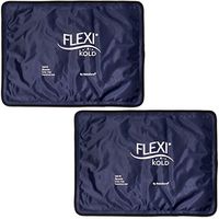 FlexiKold Gel Ice Pack (Standard Large: 10.5" x 14.5") - Two (2) Reusable Cold Therapy Packs (for Pain and Injuries to Knee, Shoulder, Foot, Back, Ankle, Neck, Hip, Wrist) - 6300-COLD