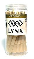 Lynx Organic Brown Cones | 50 Pack | Natural Pre Rolled Rolling Paper with Tips & Packing Sticks