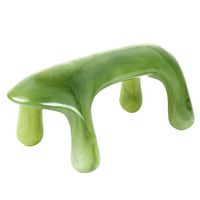 Ibnotuiy Dog Shape Crystal Resin Gua Sha Scraping Massage Tool Smooth Edge Guasha Board Body Stick Massager (Green)